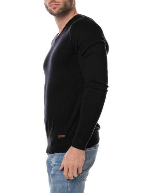 Pull col V Nohlan noir