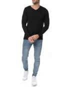 Pull col V Nohlan noir