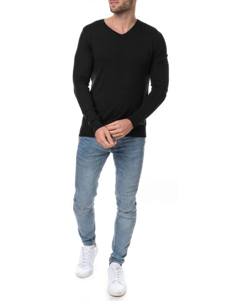 Pull col V Nohlan noir