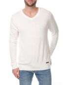 Pull col V Nohlan écru