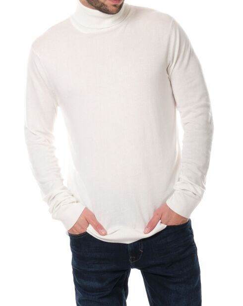 Pull col roulé Joshua écru