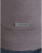 Pull col roulé Joshua gris chiné
