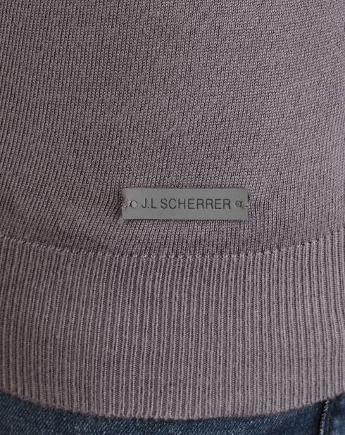 Pull col roulé Joshua gris chiné