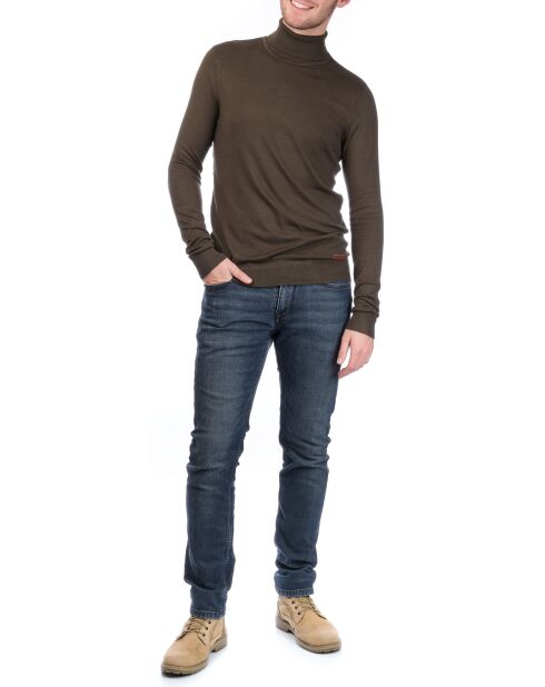 Pull col roulé Joshua kaki