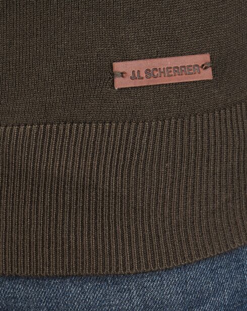 Pull col roulé Joshua kaki