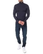 Pull col roulé Joshua bleu marine