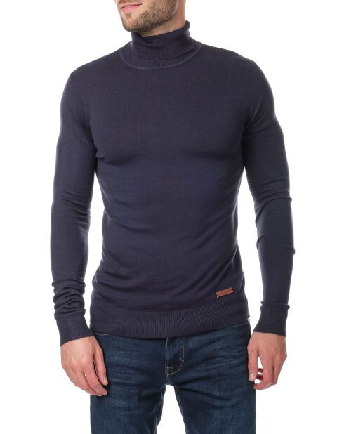 Pull col roulé Joshua bleu marine
