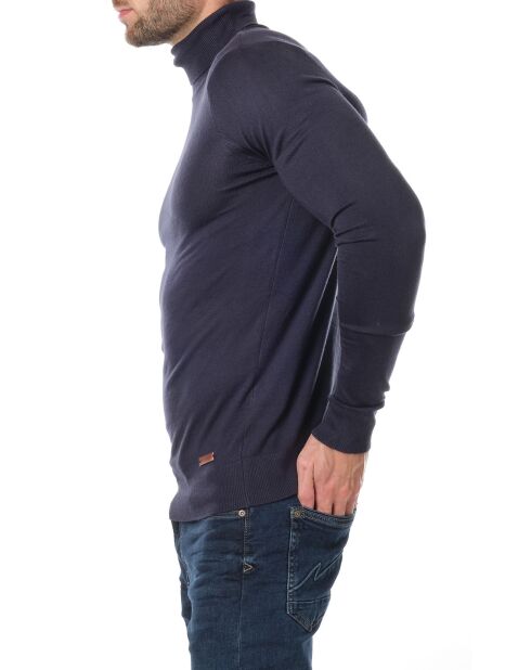 Pull col roulé Joshua bleu marine