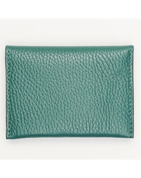 Kleine lederwaren Alina groen - 10x8,5 cm