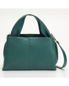 Sac à main en Cuir Ellis vert - 18x28x16 cm