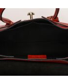 Sac à main en Cuir Jane orange foncé - 36x35x24cn cm