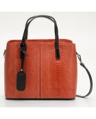 Sac à main en Cuir Rafa orange foncé - 32x25x13.5 cm