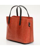 Sac à main en Cuir Rafa orange foncé - 32x25x13.5 cm