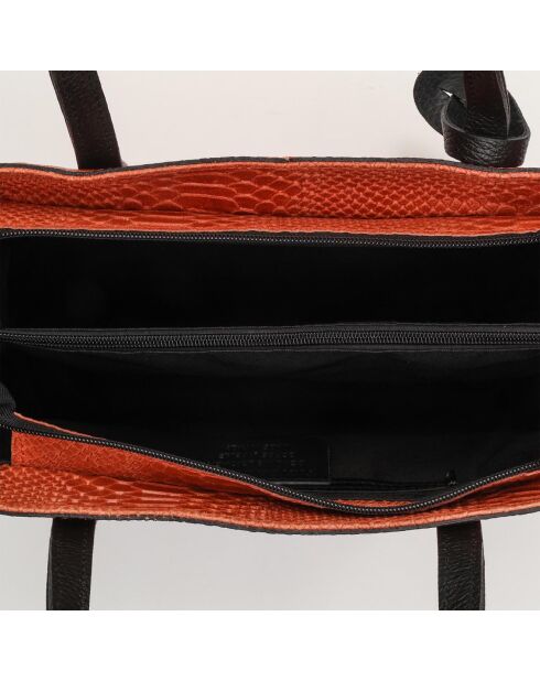 Sac à main en Cuir Rafa orange foncé - 32x25x13.5 cm