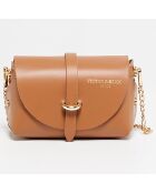 Zephyr Schultertasche aus Kamelleder - 16x10x9 cm