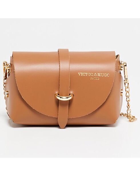 Zephyr Schultertasche aus Kamelleder - 16x10x9 cm