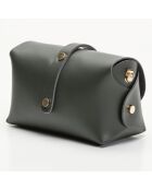 Sac bandoulière en Cuir Zephyr vert bouteille - 16x10x9 cm