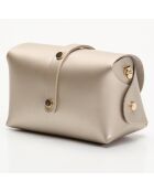 Zephyr gouden leren schoudertas - 16x10x9 cm