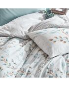 Parure housse de couette Lendell menthe/blanc