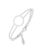 Bracelet Cercle de Vie en Argent rhodié & Zircone