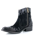 Bottines en Velours de Cuir Wallaby noires