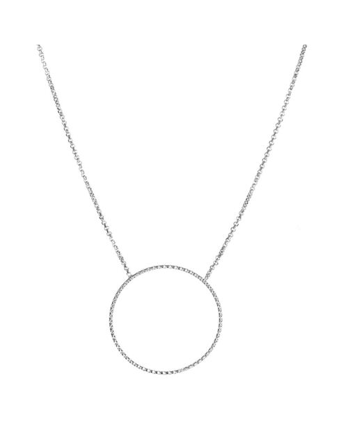 Collier Gaia en Argent rhodié