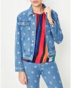 Veste en jean Polka bleue