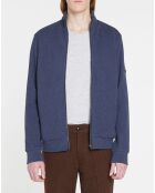 Blouson en jersey bleu moyen