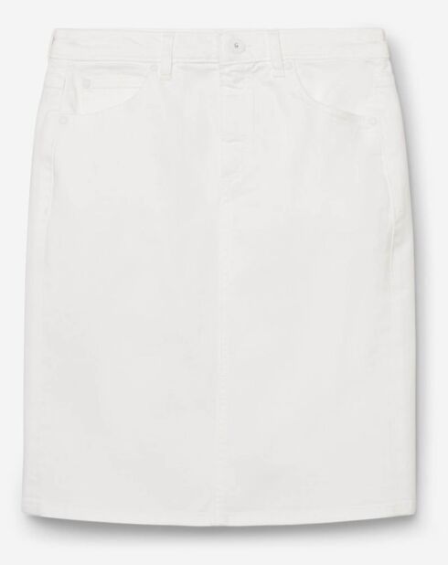 Jupe en jean droite blanche