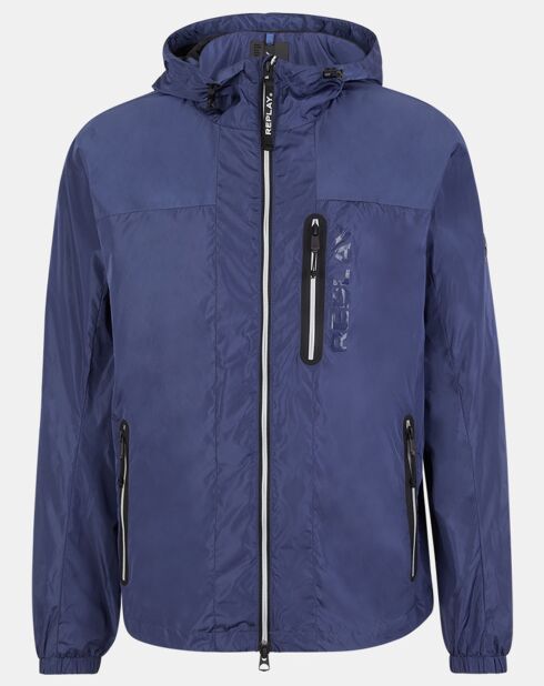 Veste zippée utility bleu marine