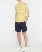 T-Shirt marinière jaune/blanc