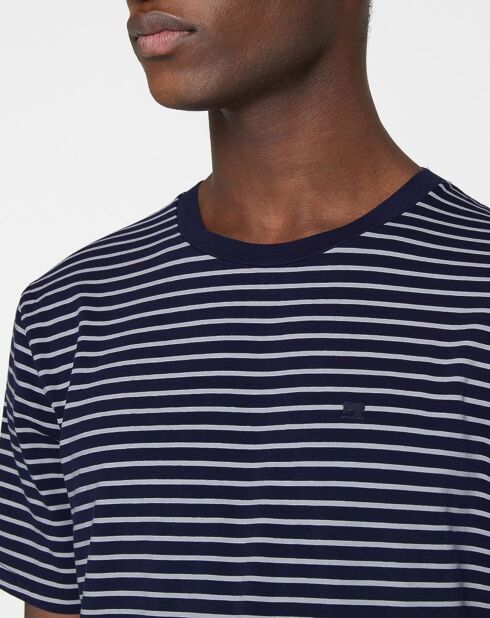 Blauw/wit matrozenshirt