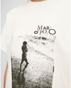 T-Shirt logo mop blanc