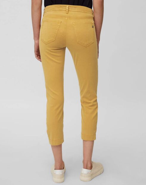 Pantalon slim crop Lulea jaune