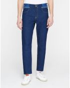 Jean Regular Fit taille haute bleu