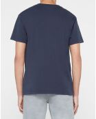 T-Shirt 100% Coton Bio pocket bleu marine