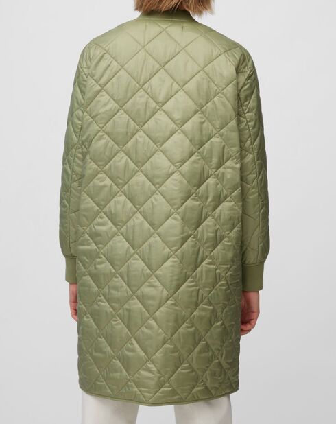 Manteau léger matelassé vert clair