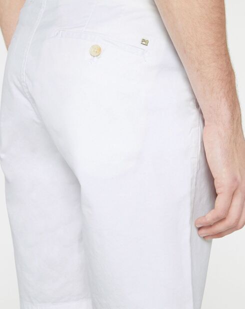 Bermuda chino Slim Fit Pima Stuart  blanc