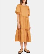 Robe en popeline Carla camel