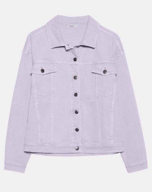 Veste en Jean Coralie violet