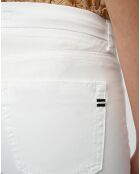 Pantalon slim crop Lulea blanc