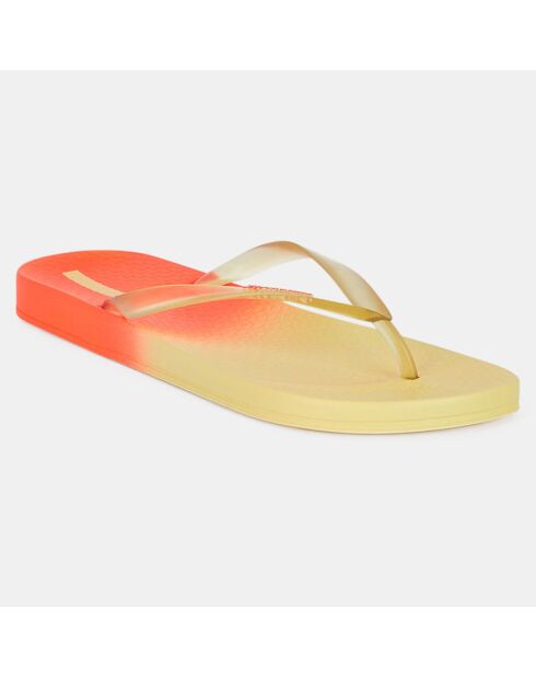 Chanclas recicladas de colores amarillo/naranja
