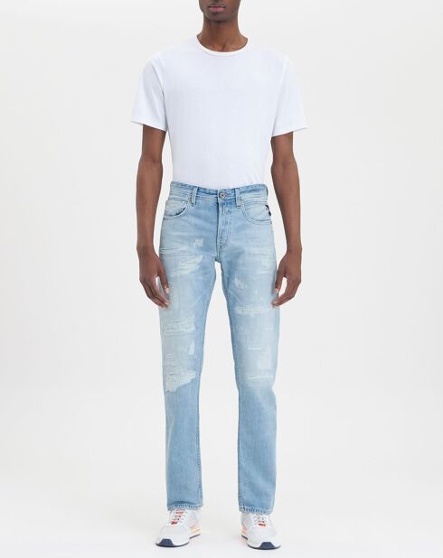 Jean Regular grover aged 20y destroyed bleu clair