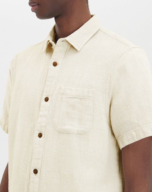Chemise en Coton bio & Lin beige