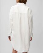 Robe chemise 100% Lin blanche