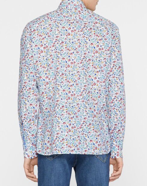 Chemise à fleurs multicolore