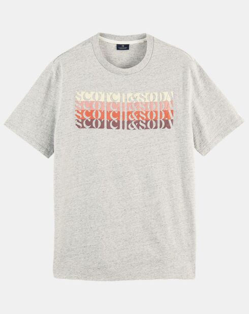 T-Shirt Logo gris chiné
