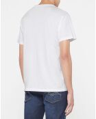 T-Shirt 100% Coton Bio pocket blanc