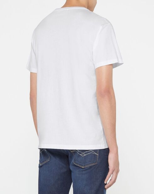 T-Shirt 100% Coton Bio pocket blanc