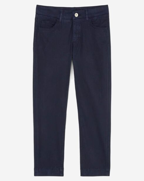 Pantalon slim crop Lulea bleu marine